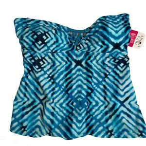 Hula Honey - Aqua Blue Swimsuit Tank Top - Size M NWT